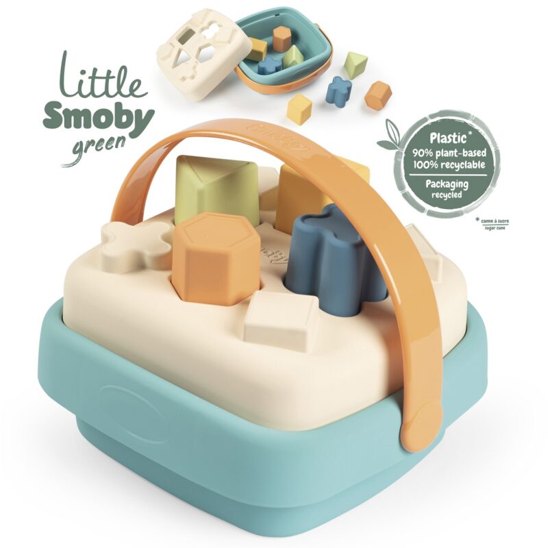 Sorter w koszyku - bioplastik, zabawka dla dzieci, Smoby little green