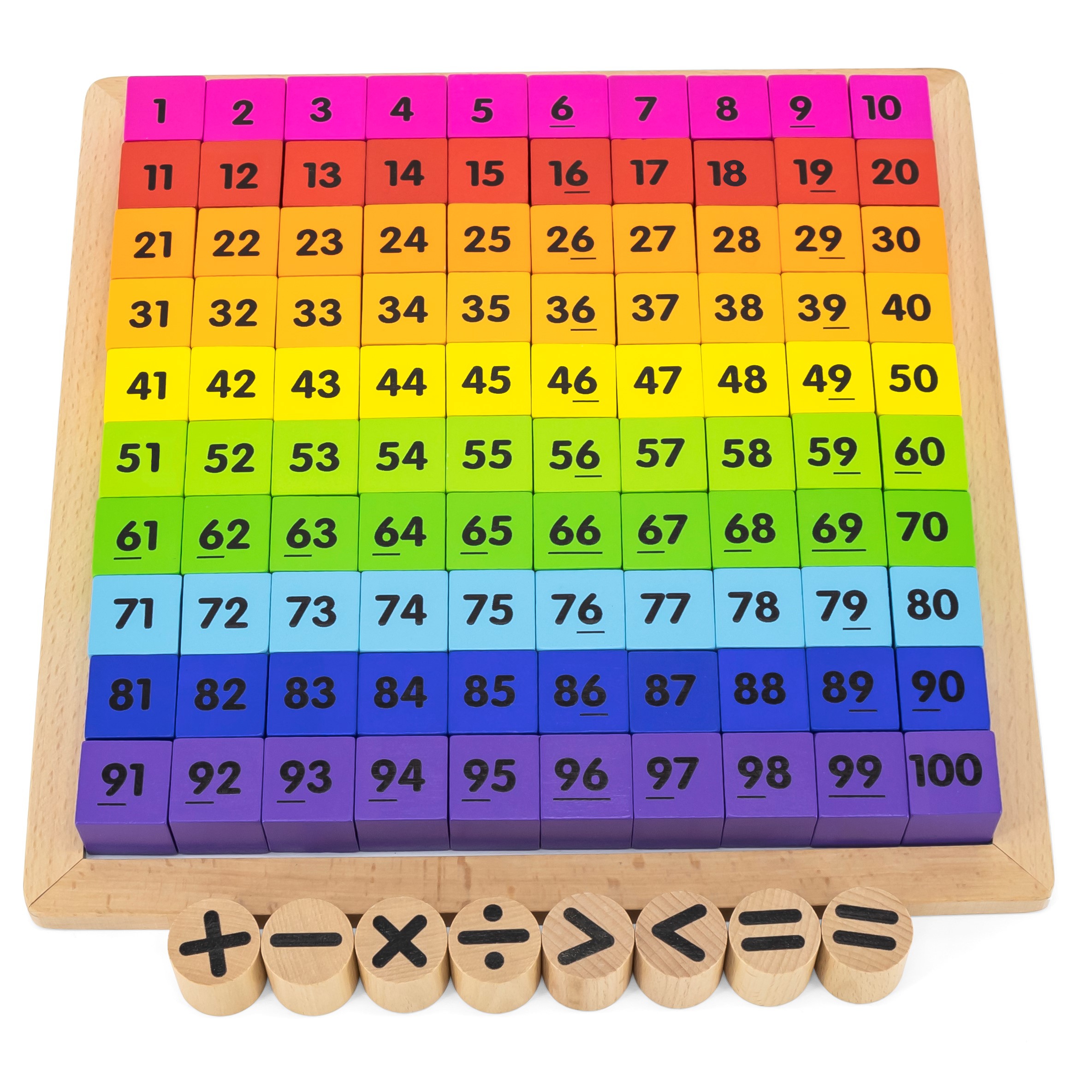 Matematyczna tablica operacyjna z literami, cyframi i znakami, zabawka dla dzieci, Viga