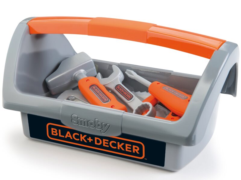Skrzynka z narzędziami 6 akc. Black+Decker, zabawka dla dzieci, Smoby