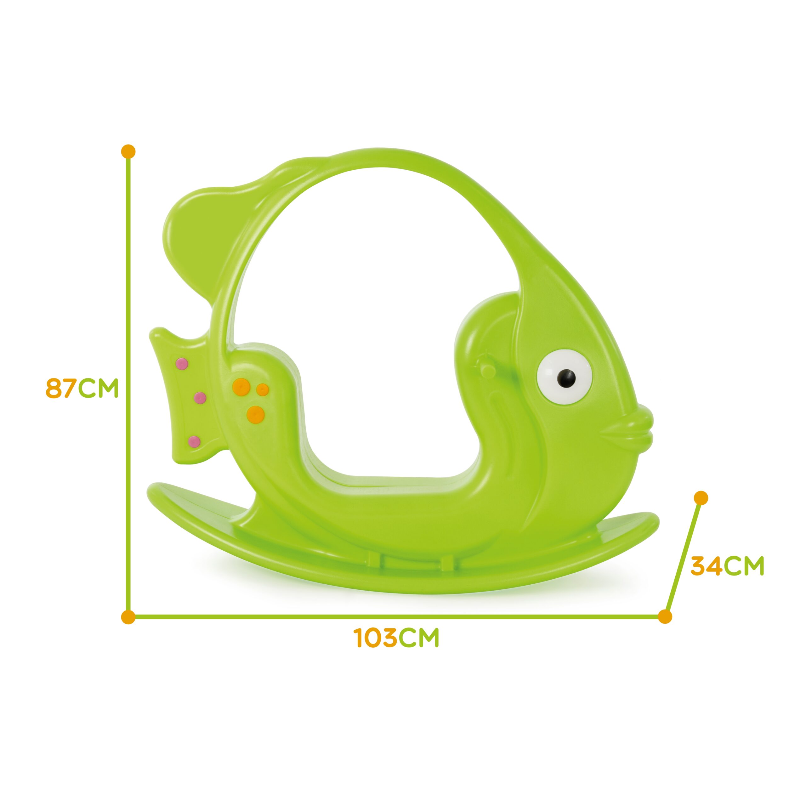 Bujak rybka zielona do 35 kg, zabawka dla dzieci, Woopie