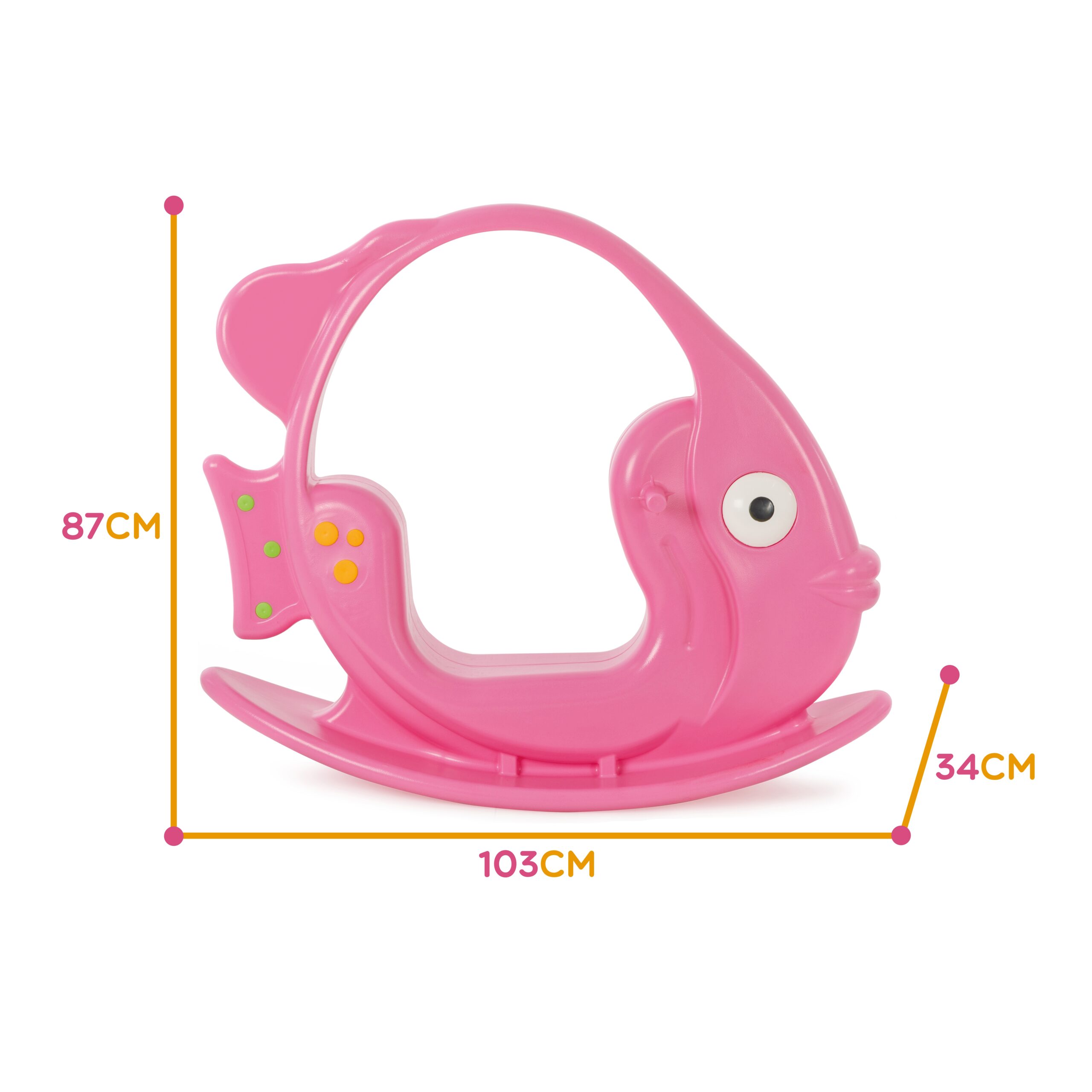 Bujak - rybka, różowa, do 35 kg, zabawka dla dzieci, Woopie