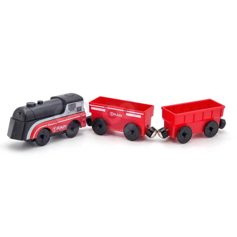 Lokomotywa elektryczna pociąg wagony na magnes, zabawka dla dzieci, Woopie