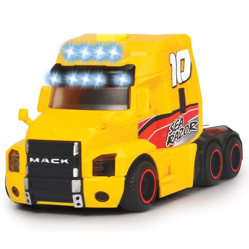 Ciężarówka z łodzią sea race truck, zabawka dla dzieci, Dickie city