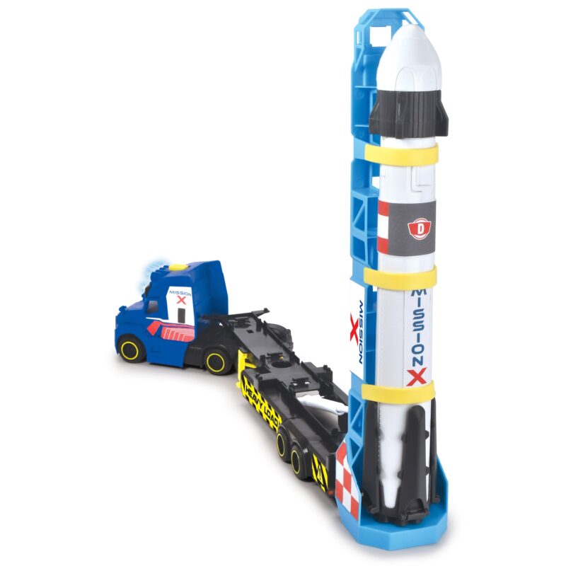 Ciężarówka z rakietą - space mission truck, 41 cm, zabawka dla dzieci, Dickie city