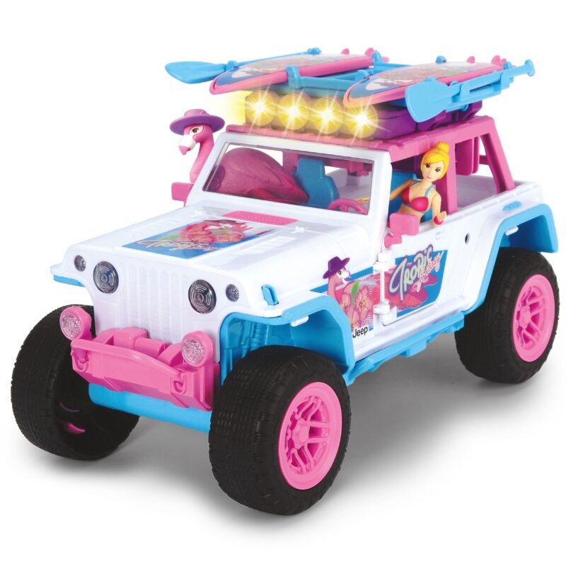 Samochód jeep pink drivez flamingo 22 cm, zabawka dla dzieci, Dickie playlife
