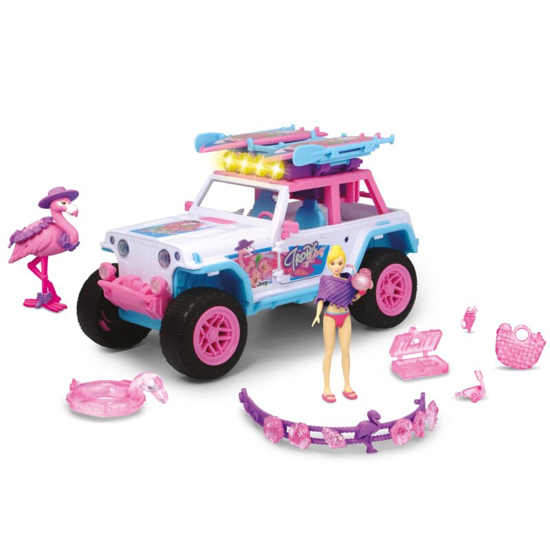 Samochód jeep pink drivez flamingo 22 cm, zabawka dla dzieci, Dickie playlife