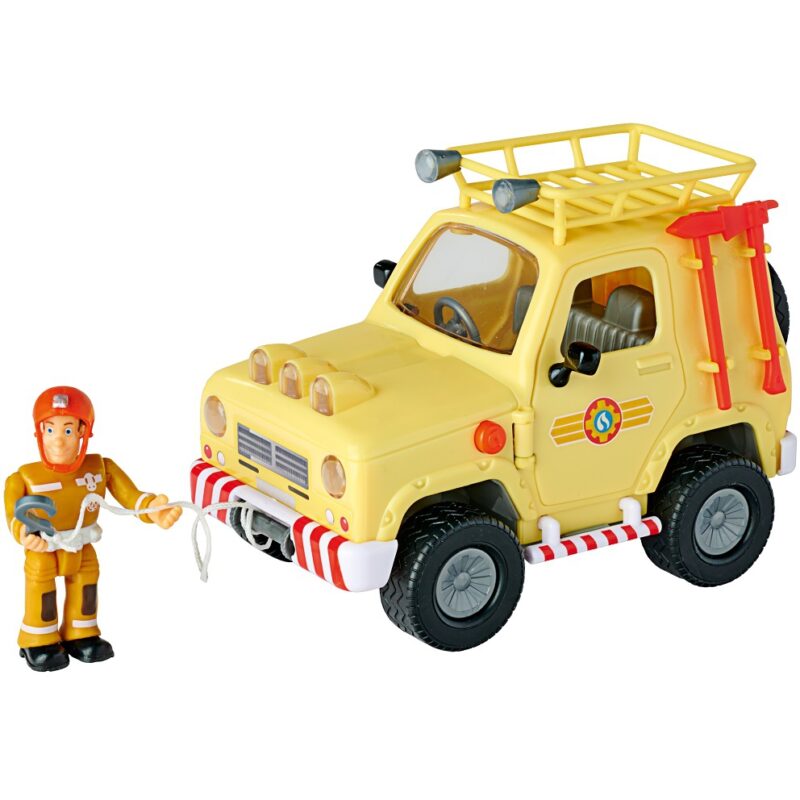 Strażak sam - jeep ratunkowy, figurka sama, zabawka dla dzieci, Simba