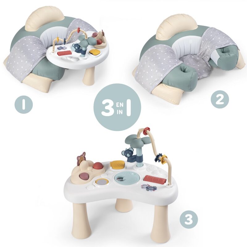 Little siedzonko interaktywne stolik aktywności, zabawka dla dzieci, Smoby