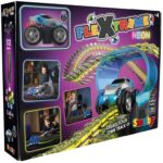 Tor samochodowy z autem - zestaw startowy, zabawka dla dzieci, Smoby flextreme neon