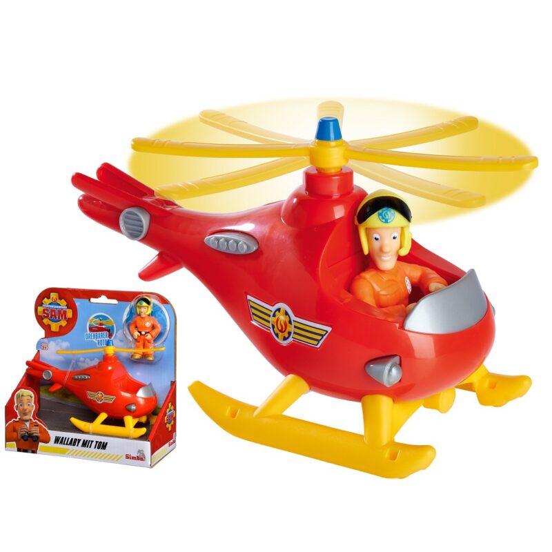 Strażak sam - helikopter wallaby - mini figurka, zabawka dla dzieci, Simba