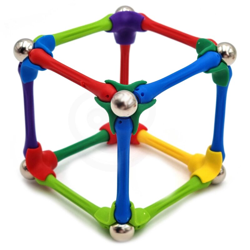 Klocki magnetyczne konstrukcyjne układanka kreatywna 180 el., zabawka dla dzieci, Woopie