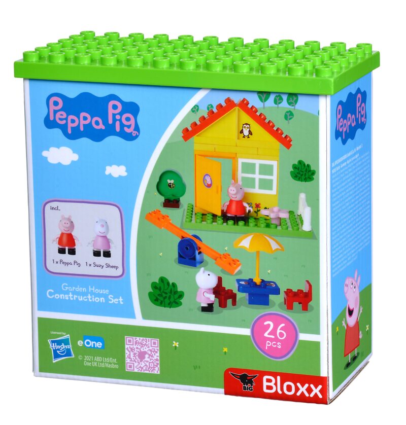 Klocki bloxx Świnka Peppa domek ogrodowy 18m+, zabawka dla dzieci, Big