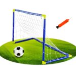 Bramka piłkarska z piłką i pompką football sport, zabawka dla dzieci, Woopie