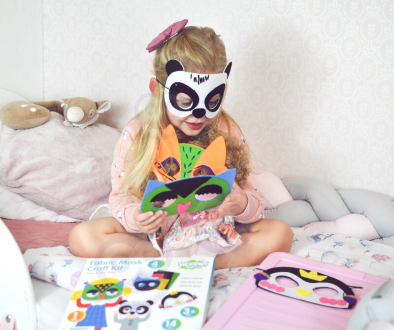 Art&fun zestaw kreatywny maski filcowe zrób to sam 4 szt., zabawka dla dzieci, Woopie