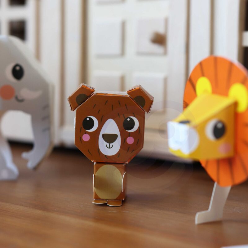 Art&fun zestaw kreatywny origami 3d zrób to sam 10 zwierzaków, zabawka dla dzieci, Woopie