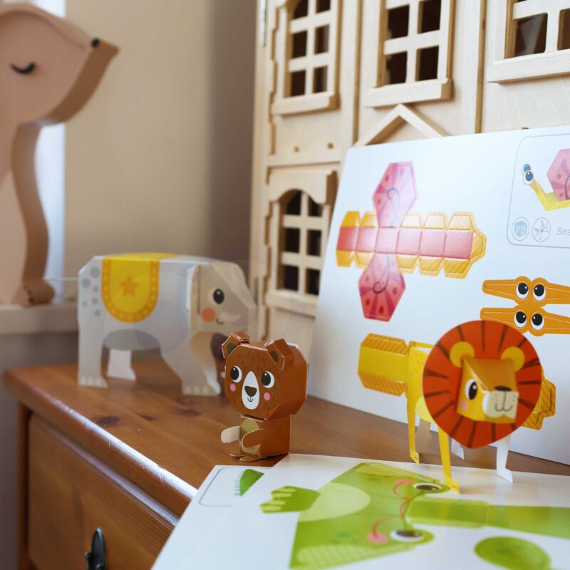 Art&fun zestaw kreatywny origami 3d zrób to sam 10 zwierzaków, zabawka dla dzieci, Woopie