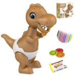 Dinozaur projektor do rysowania + flamastry, zabawka dla dzieci, Woopie
