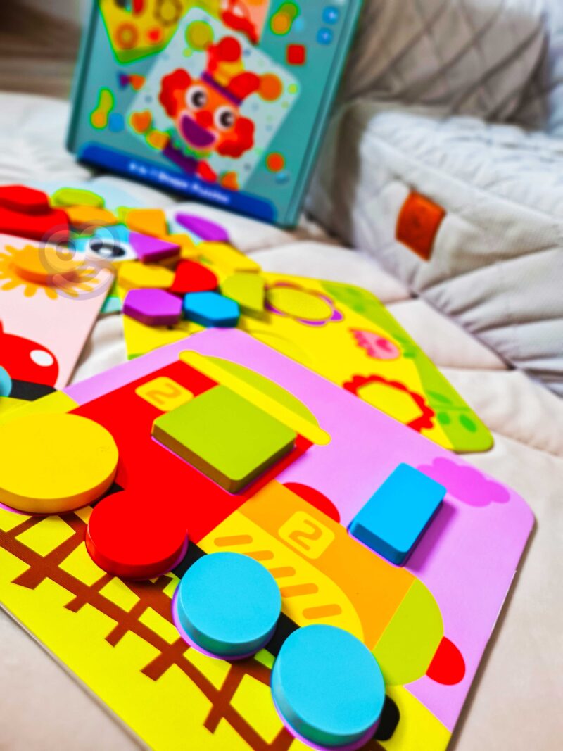 Puzzle 4 w 1 układanka klocki mntessori, zabawka dla dzieci, Tooky Toy