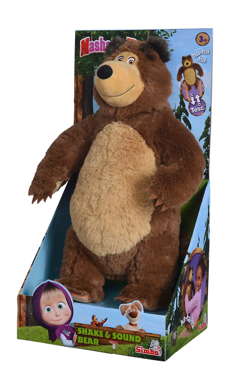 Śmiejący się misza - interaktywny niedźwiedź - 43 cm, zabawka dla dzieci, Simba