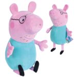 Świnka peppa maskotka - tata świnka - 37 cm, zabawka dla dzieci, Simba