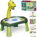 Tablica do rysowania projektor dinozaur 24 wzory + 2 gry, zabawka dla dzieci, Woopie