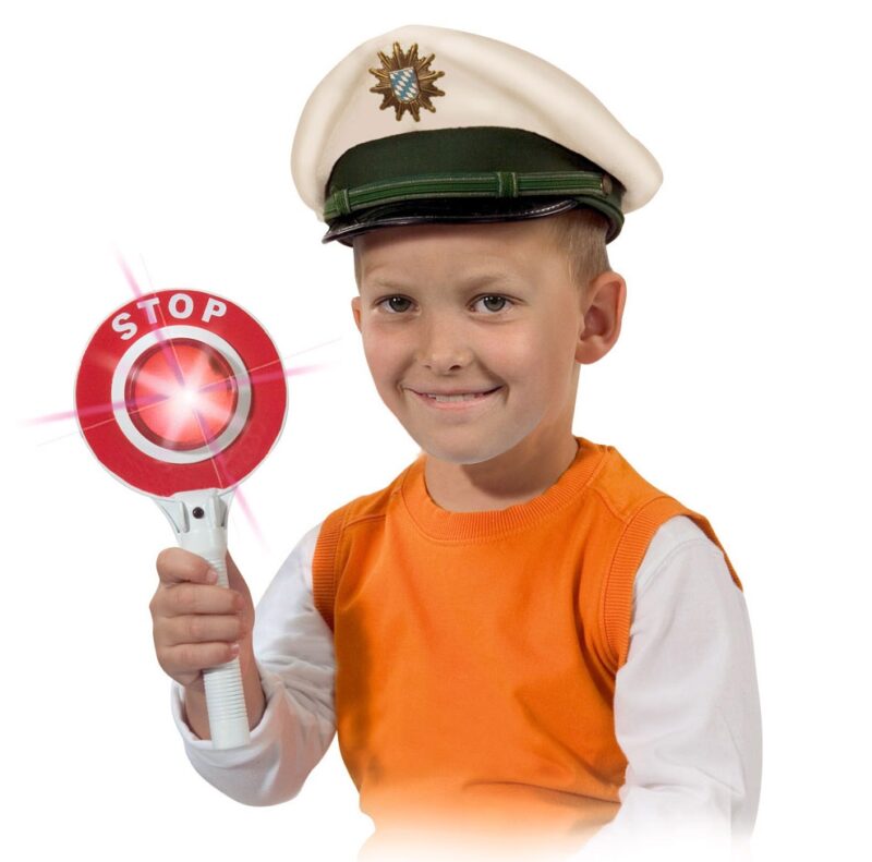 Policyjny lizak sygnalizacyjny z światłem 25 cm, zabawka dla dzieci, Dickie