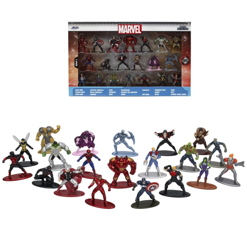 Marvel metalowe figurki 20szt zestaw, zabawka dla dzieci, Jada