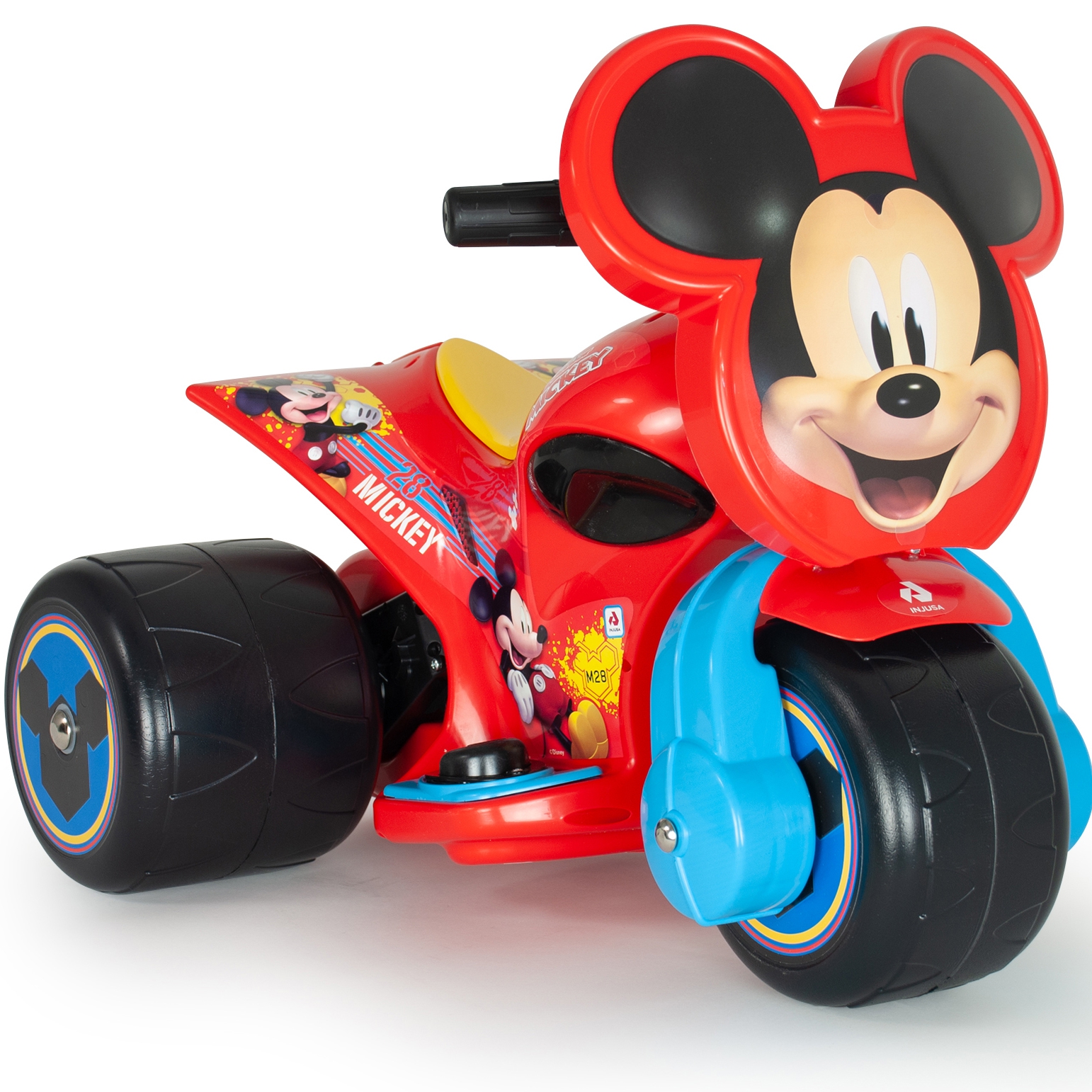 Trzykołowiec myszki miki samurai jeździk dla dzieci na akumulator 6v, zabawka dla dzieci, INJUSA