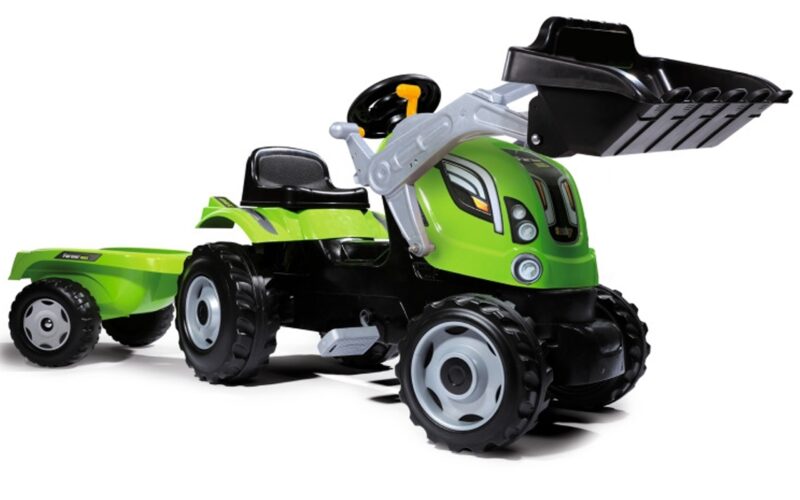 Traktor z przyczepą farmer max łyżka, zabawka dla dzieci, Smoby