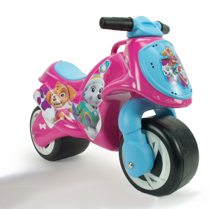 Psi patrol różowy jeździk pchacz motorek biegowy, zabawka dla dzieci, INJUSA