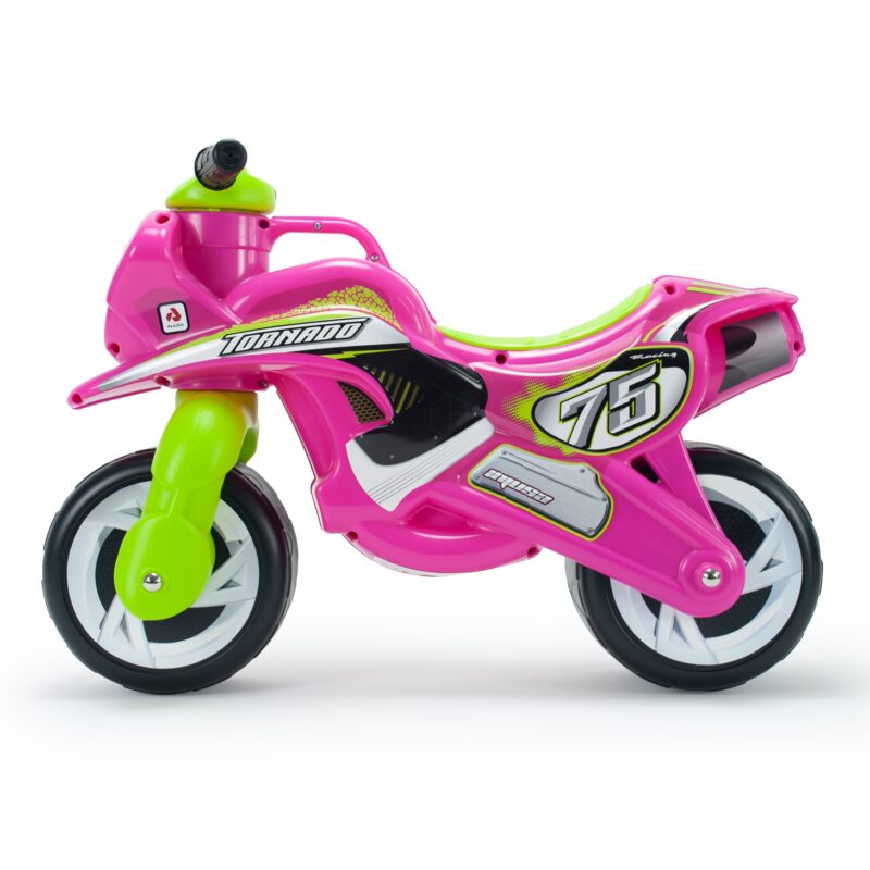 Różowy motorek biegowy jeździk thundra, zabawka dla dzieci, INJUSA
