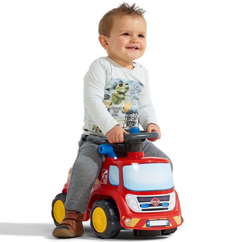 Jeździk samochód strażacki z klaksonem od 1 roku, zabawka dla dzieci, FALK