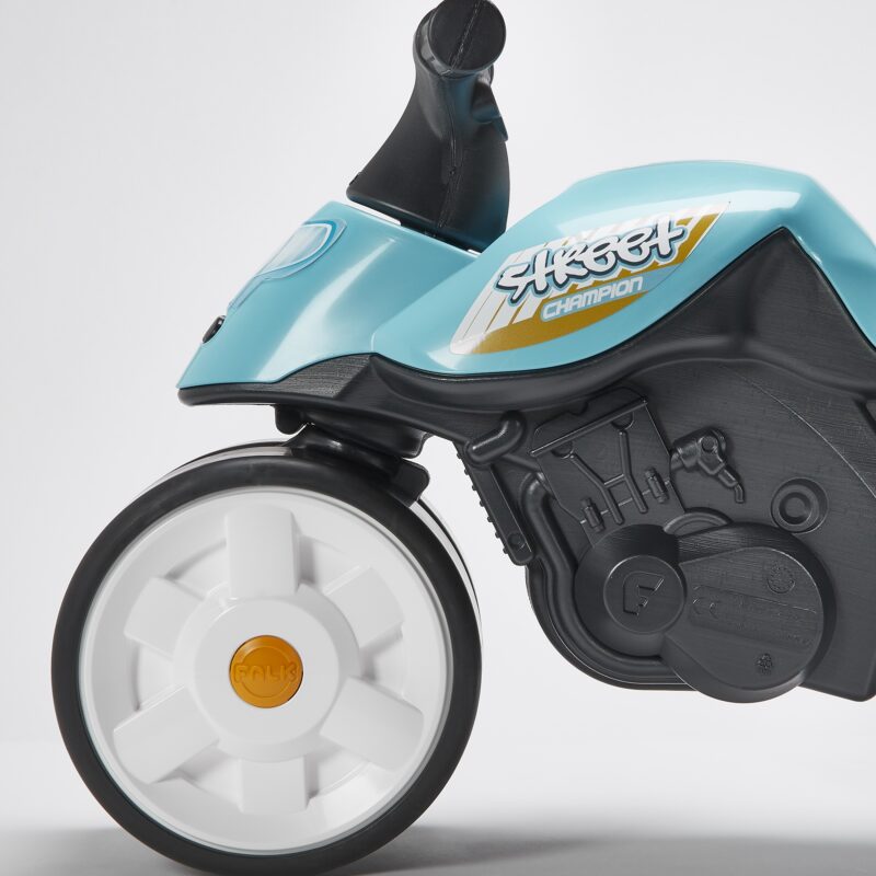 Jeździk street champion moto niebieski szerokie koła od 1 roku, zabawka dla dzieci, FALK