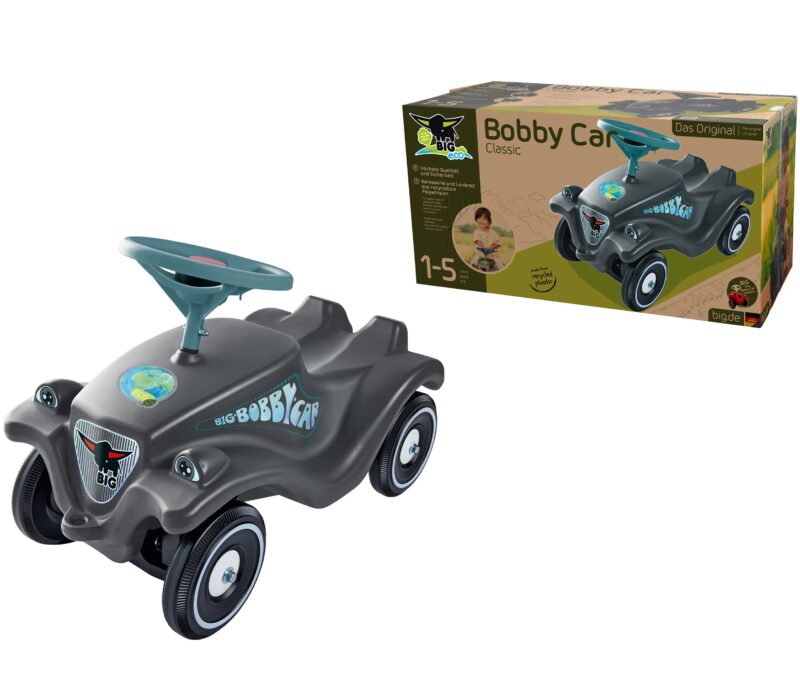 Jeździk bobby car classic eco z klaksonem szary, zabawka dla dzieci, Big