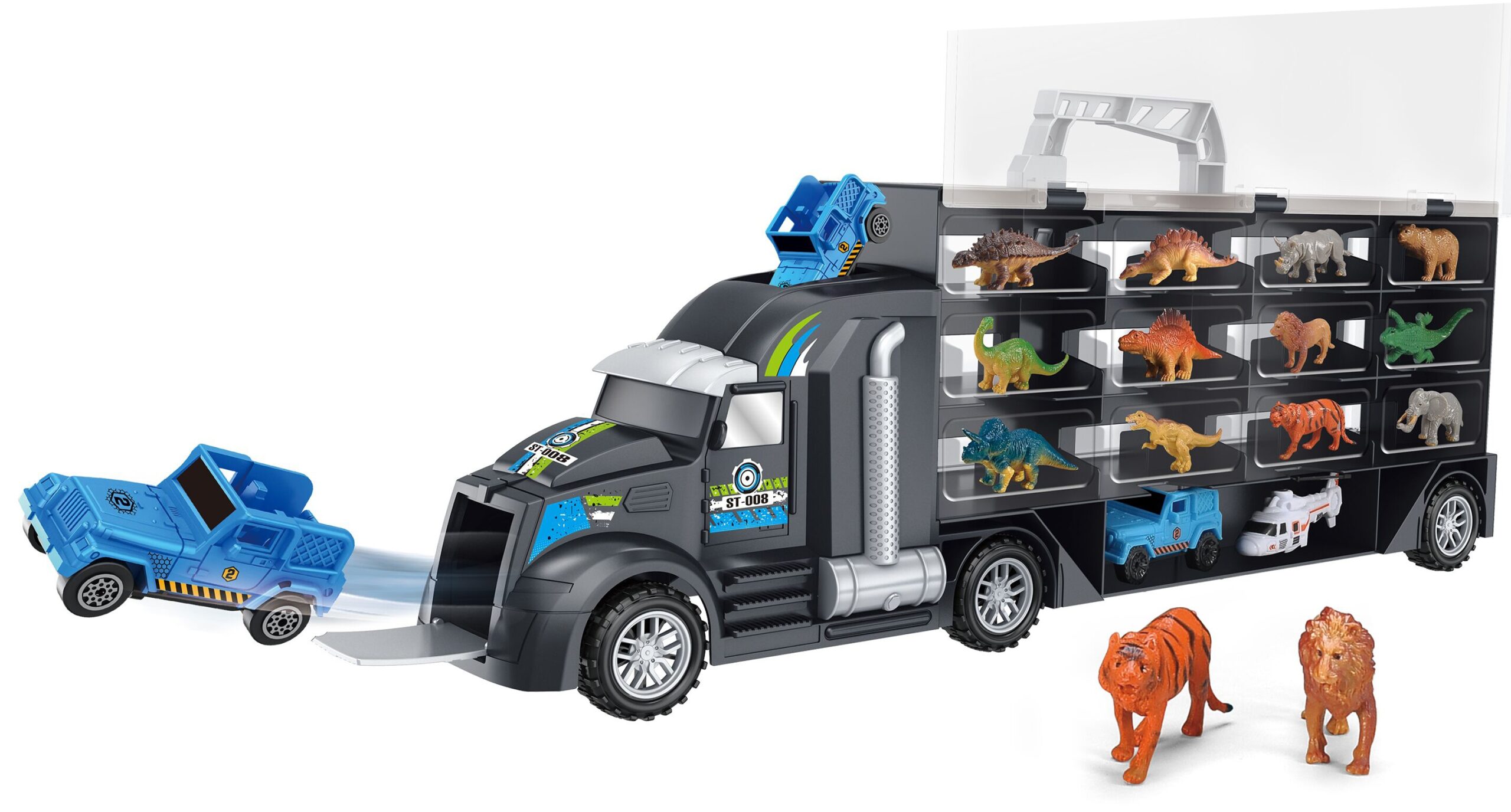 Samochód transporter dinozaury ciężarówka, zabawka dla dzieci, Woopie
