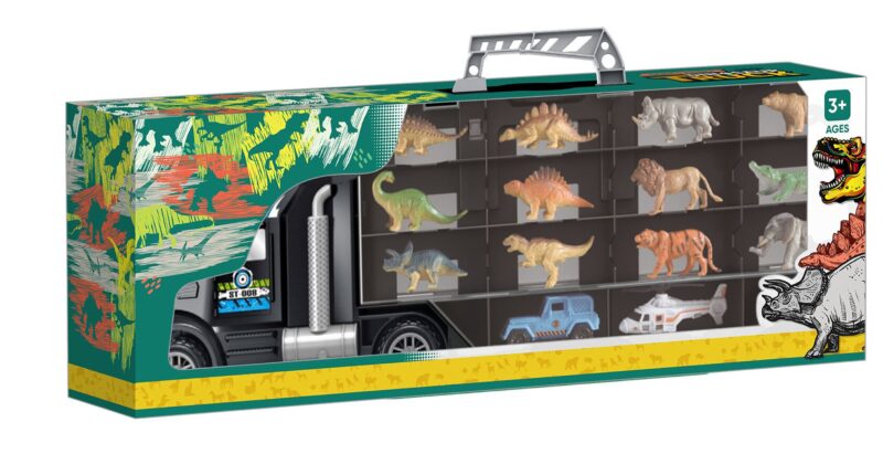 Samochód transporter dinozaury ciężarówka, zabawka dla dzieci, Woopie