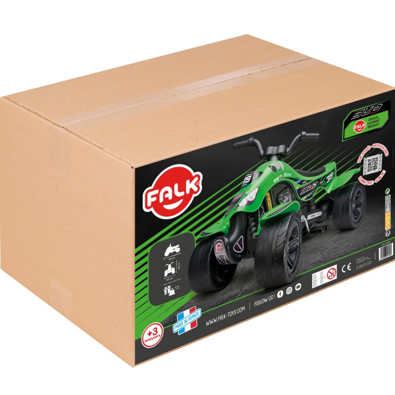 Quad bud racing team zielony na pedały od 3 lat, zabawka dla dzieci, FALK