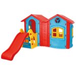 Plac zabaw domek ze zjeżdżalnią 123 cm, zabawka dla dzieci, Woopie