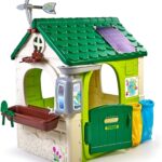 Domek ogrodowy eco - karmnik, segregacja odpadów, imitacja panelu słonecznego, zabawka dla dzieci, Feber