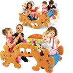 2w1 duży stolik piknikowy - bujak huśtawka ghost, zabawka dla dzieci, Feber
