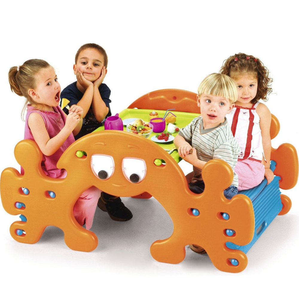 2w1 duży stolik piknikowy - bujak huśtawka ghost, zabawka dla dzieci, Feber