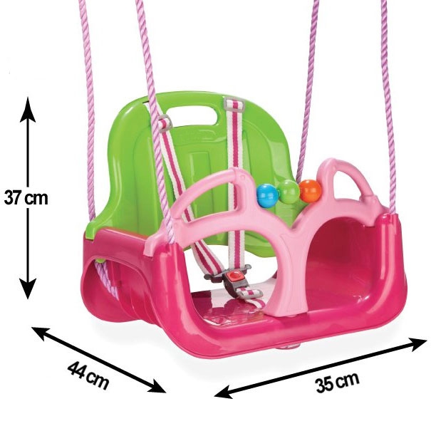 Huśtawka swing 3w1 różowa, zabawka dla dzieci, Woopie
