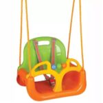 Huśtawka swing 3w1 pomarańczowa, zabawka dla dzieci, Woopie