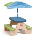 Stół piknikowy z parasolką dla dzieci, zabawka dla dzieci, Step2