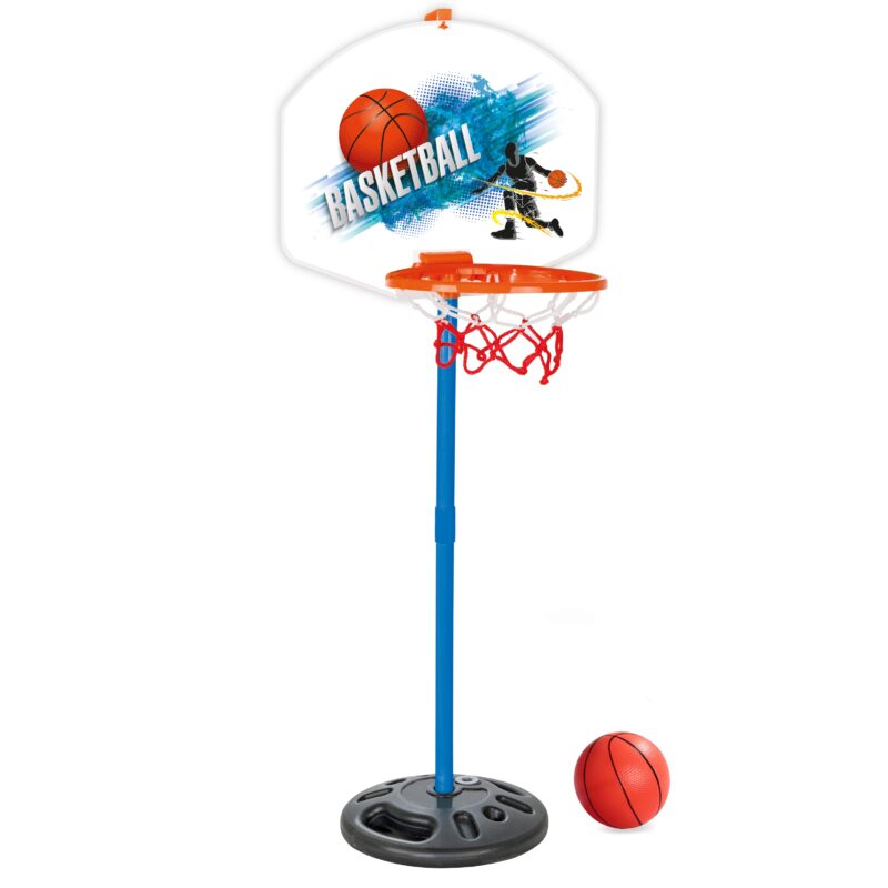 Zestaw koszykówka klasyczna 117 cm + piłka, zabawka dla dzieci, Woopie