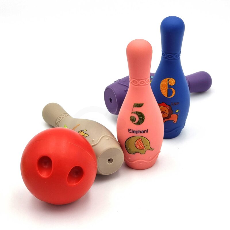 Kręgle sensoryczne dla niemowląt 8 el., zabawka dla dzieci, Woopie