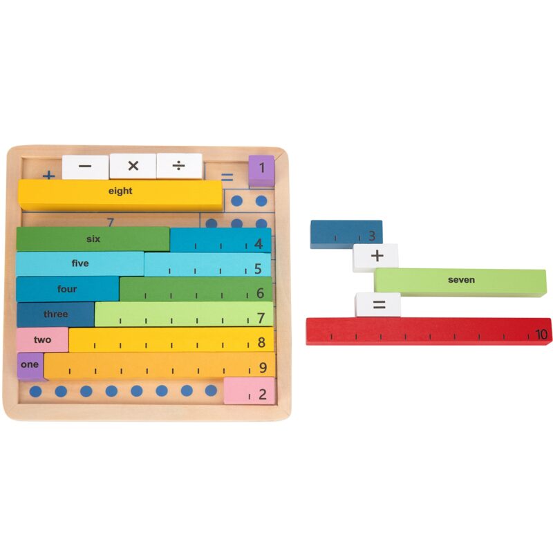 Drewniana tablica matematyczna nauka liczenia liczydło, zabawka dla dzieci, Tooky Toy