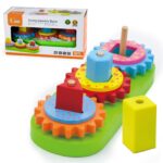 Drewniany edukacyjny sorter kształtów kolorów i wzorów, zabawka dla dzieci, Viga