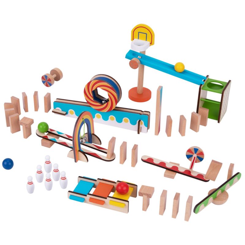 Klocki do budowania domino układanka, zabawka dla dzieci, Tooky Toy