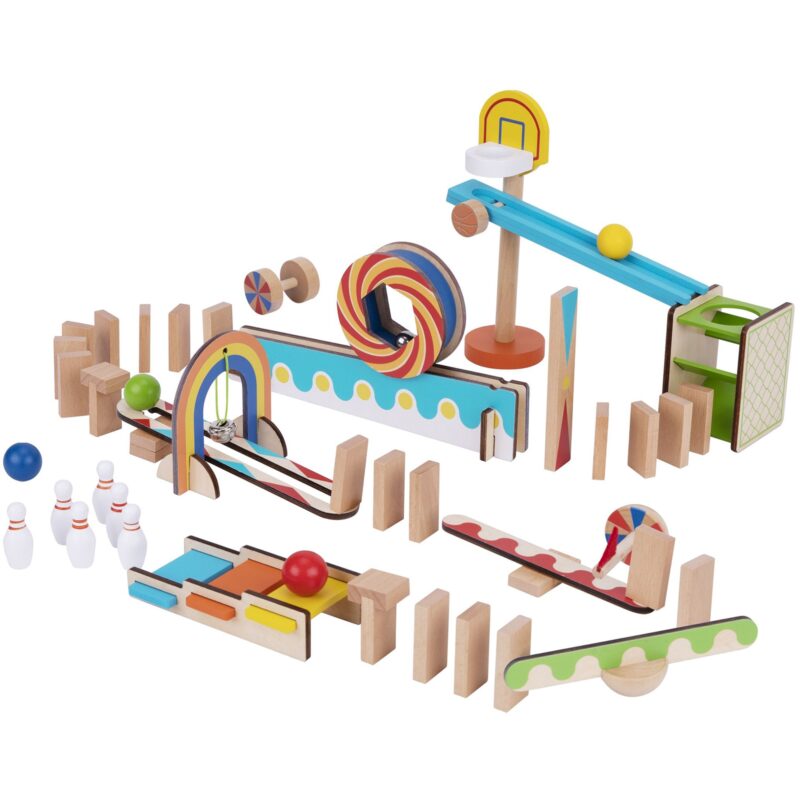 Klocki do budowania domino układanka, zabawka dla dzieci, Tooky Toy